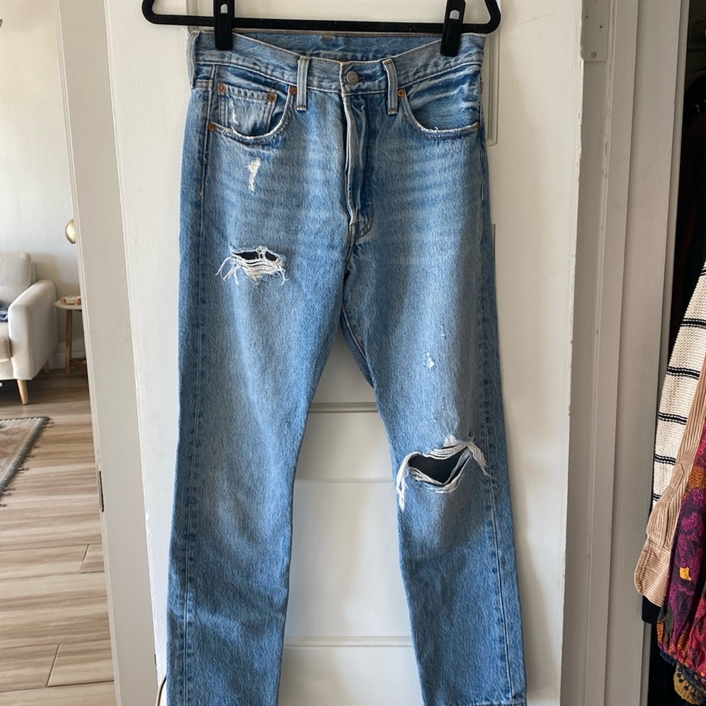 Levi’s 501 skinny ankle length jeans